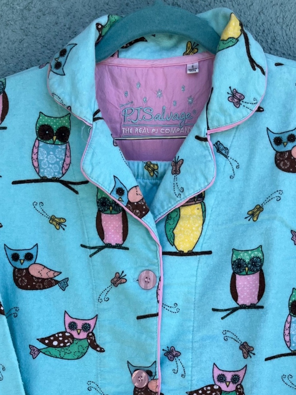 PJ Salvage Pajama Set, 100% Cotton Flannel, Warm, Soft & Cozy Size Small - Picture 3 of 9